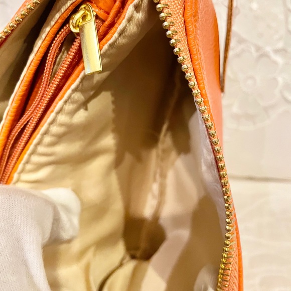 Orange Soft leather wristlet - Picture 12 of 15